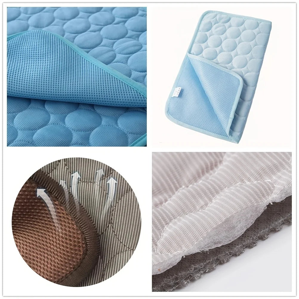 Dog Cooling Mat Summer Pet Cold Bed Extra Large For Small Big Dogs Pet Accessories Cat Durable Blanket Sofa Cat Ice Pad Blanket AnniePaw Wear
