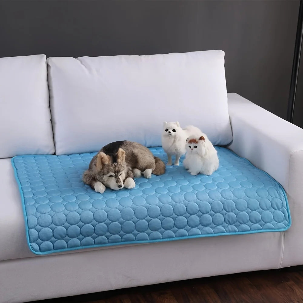 Dog Cooling Mat Summer Pet Cold Bed Extra Large For Small Big Dogs Pet Accessories Cat Durable Blanket Sofa Cat Ice Pad Blanket AnniePaw Wear