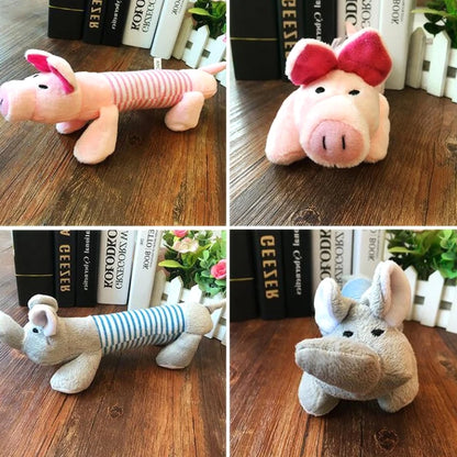 Anniepaw Squeak Plush Dog Toy Durable Chew Molar Sound for All Puppies