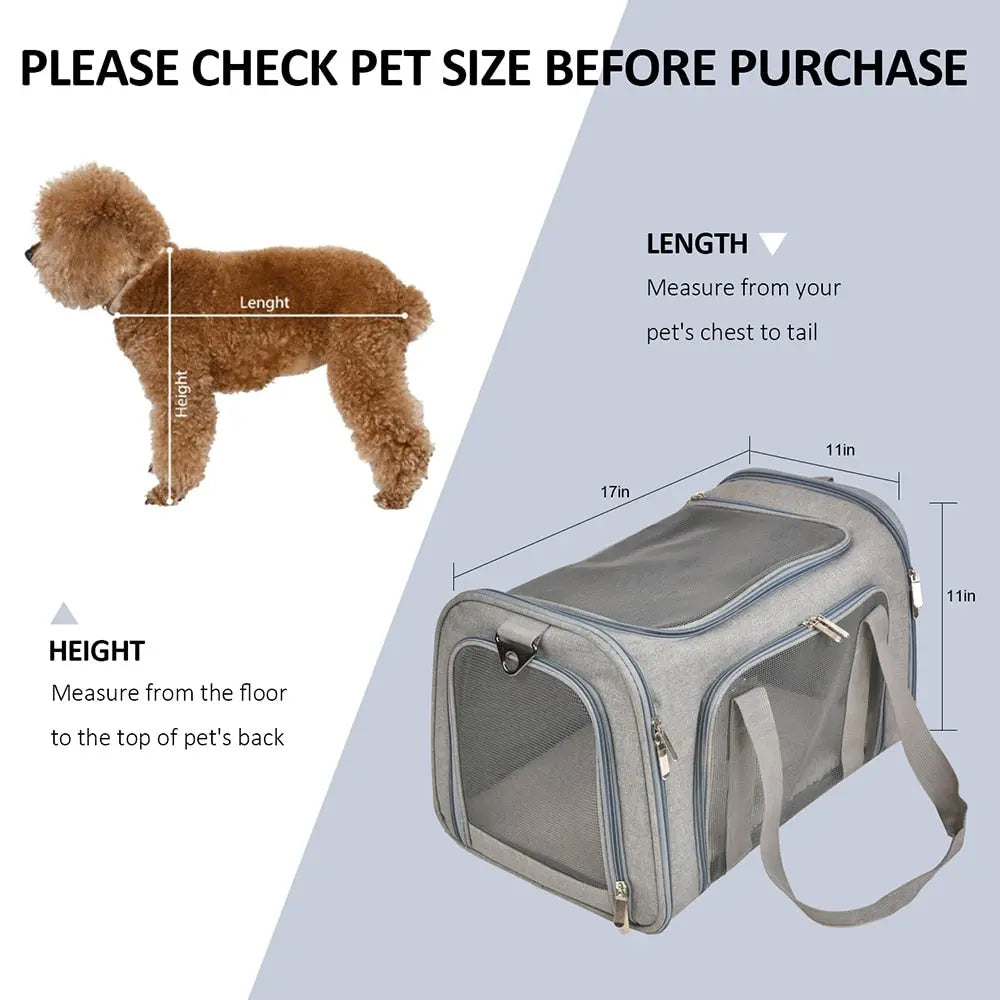 Anniepaw Airline Approved Soft Side Dog Carrier Backpack for Small Pets AnniePaw Wear