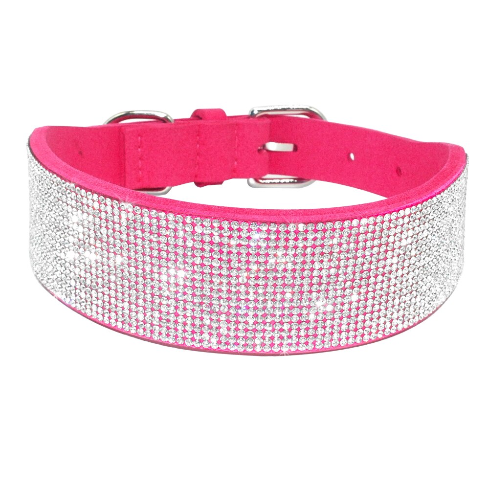 Anniepaw Bling Rhinestone Dog Cat Collars Leather Pet Puppy Kitten Collar Walk Leash Lead For Small Medium Dogs Cats Chihuahua Pug Yorkie AnniePaw Wear