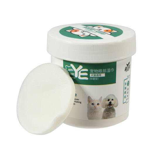 AnniePaw 130PCS/Set Pet Eye Wet Wipes Dog Cat Pet Cleaning Wipes Tear Stain Remover Gentle Non-initiating Wipes Towel Cleaning Supplies AnniePaw Wear