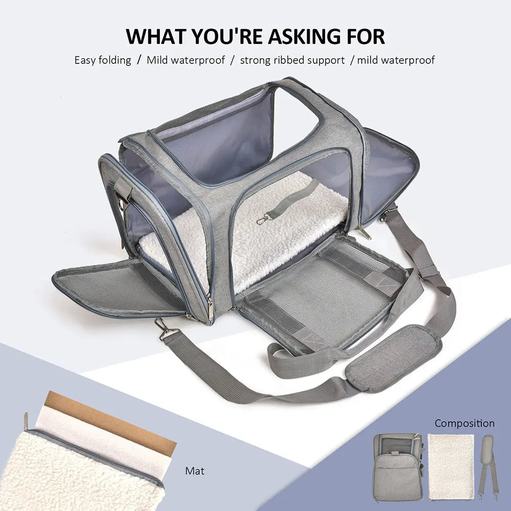 Anniepaw Airline Approved Soft Side Dog Carrier Backpack for Small Pets AnniePaw Wear