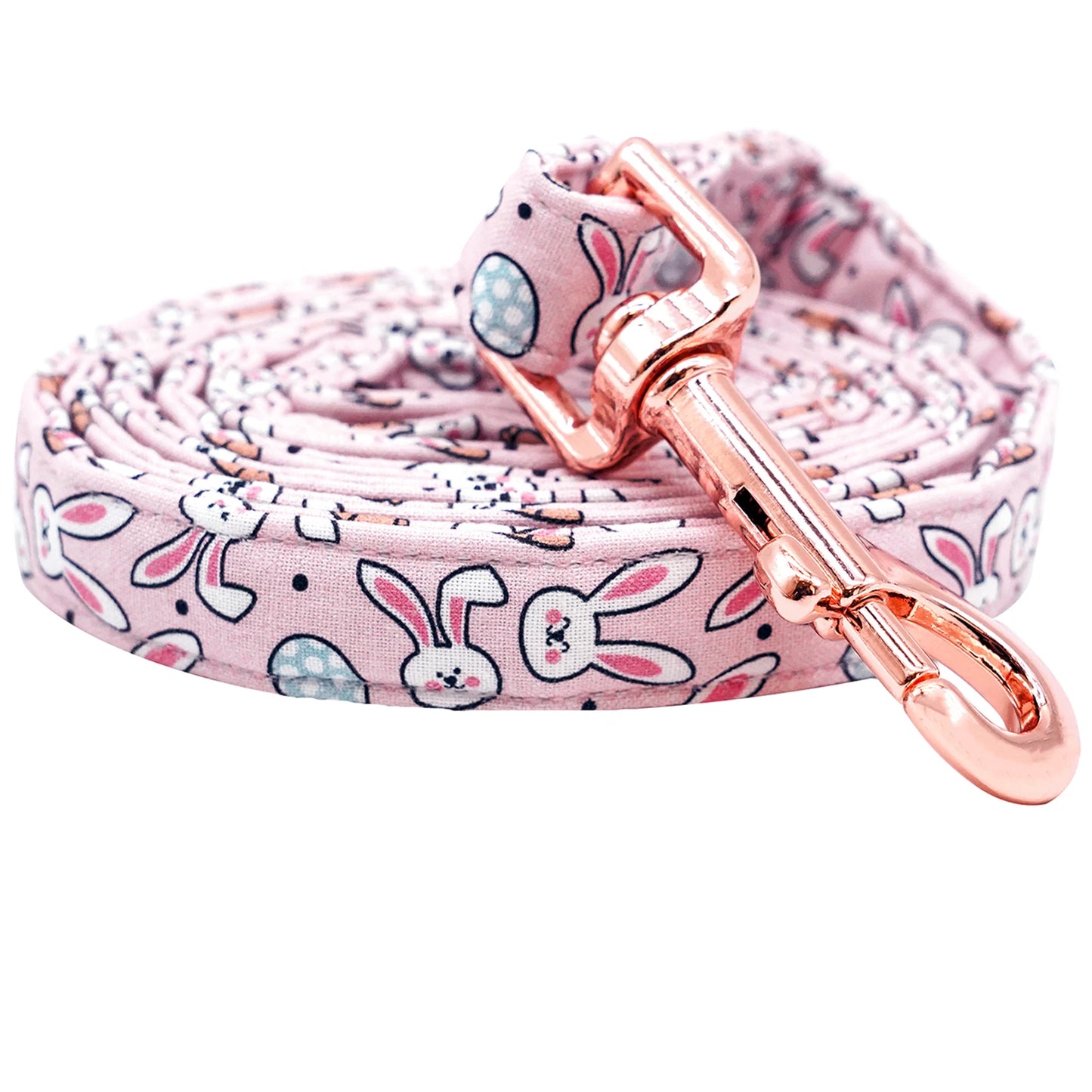 Anniepaw Easter Dog Collar with Bowtie Bunny Carrots Adjustable Cute Pink Anniepaw AnniePaw Wear