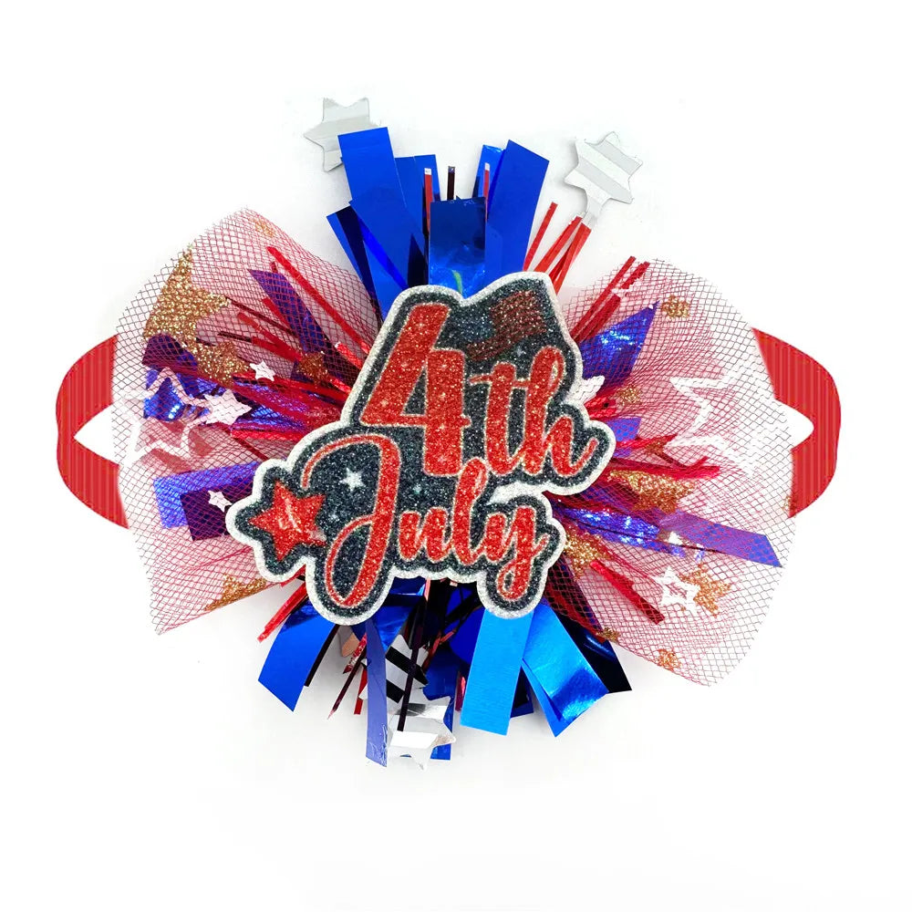 50pcs American Independence Day Pet Bowtie Small Dog Neckties Cat Puppy Party Decorations Bowties Adjustable Dog Collar Grooming AnniePaw Wear