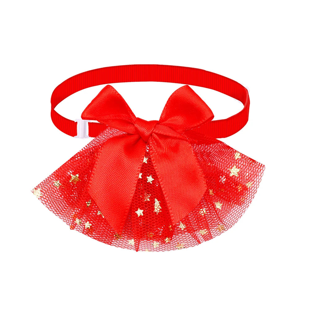 AnniePaw 50/100pcs Lace Dog Cat Bowties Fashion Grooming Accessories AnniePaw Wear