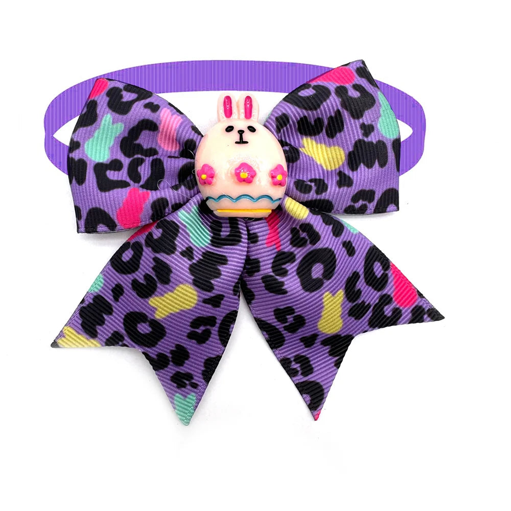 Easter Small Dog Bow Ties 30/50 pcs Eggs Rabbit Neck Tie Grooming Supplies Anniepaw AnniePaw Wear