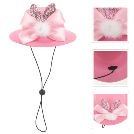 AnniePaw Adjustable Pet Easter Hat Bunny Ear Dog Puppy Photo Prop