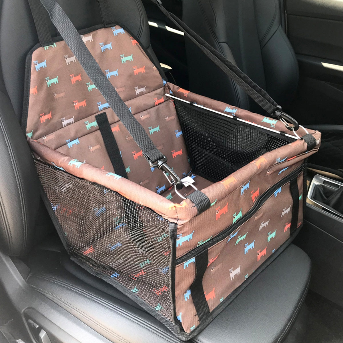 Anniepaw Folding Hammock Dog Car Seat Cover Pet Carrier Front Seat Protection AnniePaw Wear