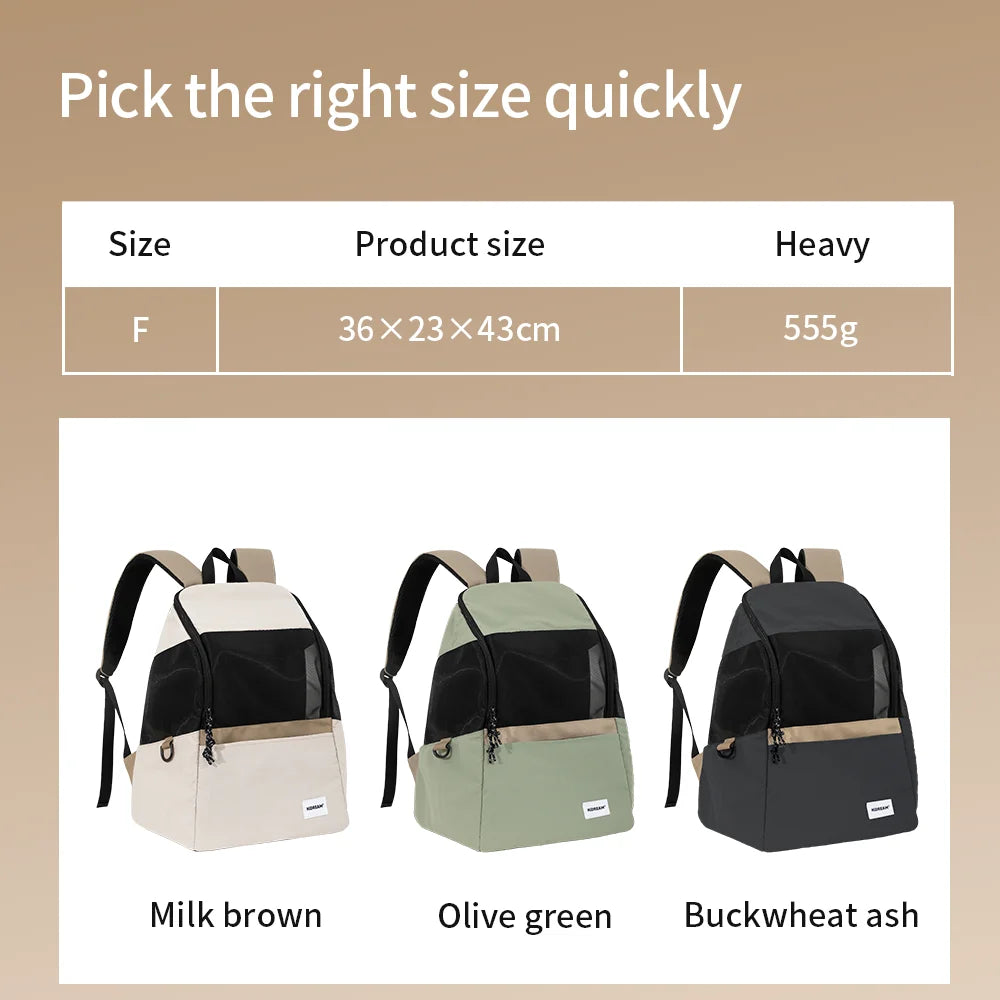 Anniepaw Lightweight Canvas Cat Backpack Breathable Outdoor Travel AnniePaw Wear