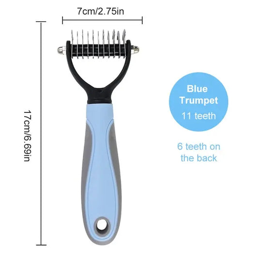 Anniepaw Double-sided Dog Brush: Undercoat Comb for Long Curly Hair in Dogs and Cats AnniePaw Wear