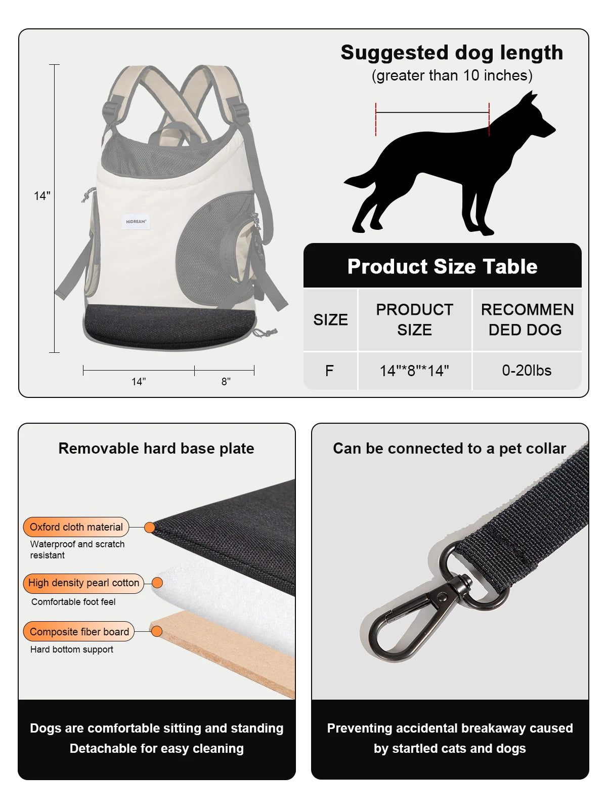 Anniepaw Breathable Canvas Carrier Backpack Dog Cat Chest Sling AnniePaw Wear