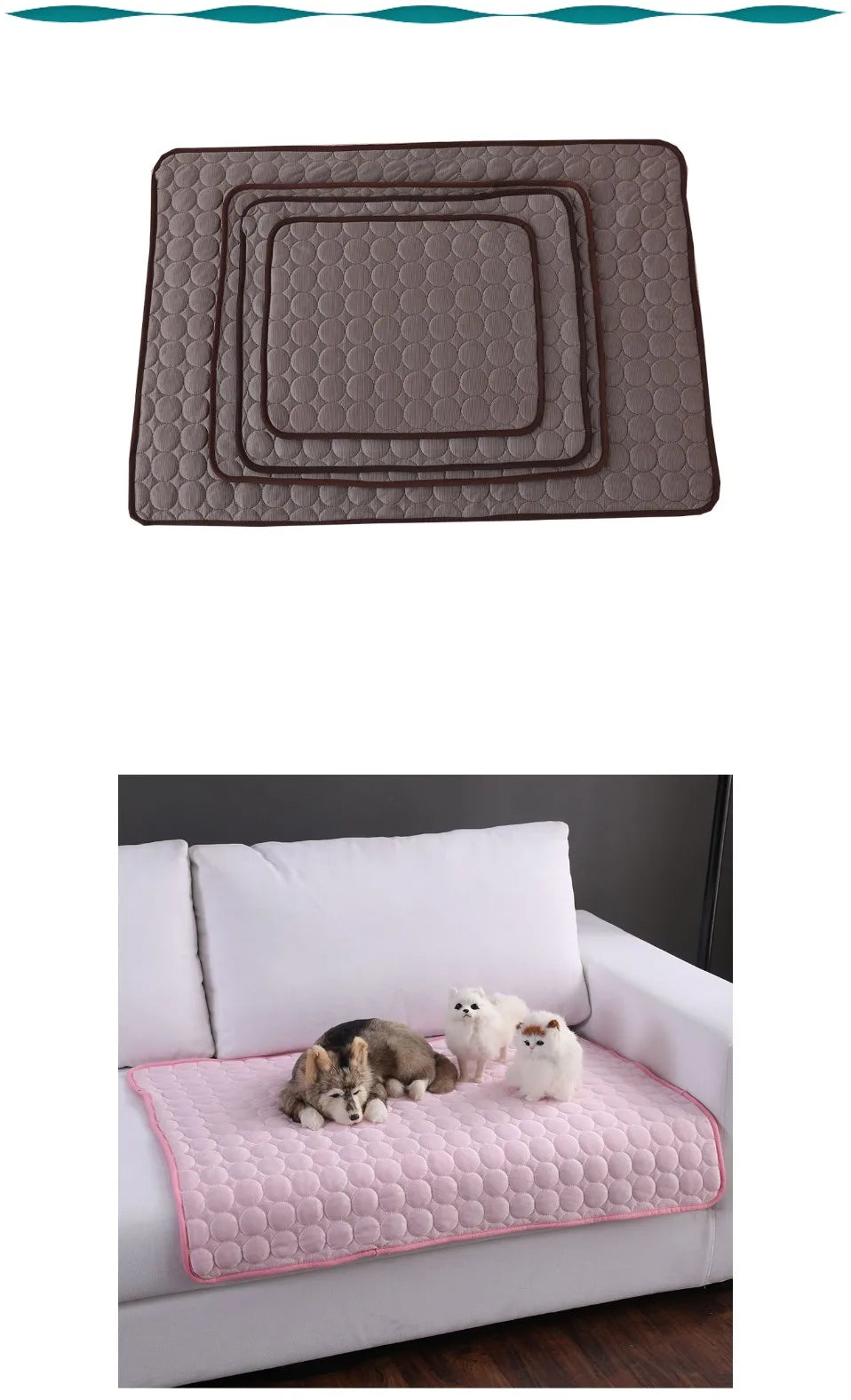 Dog Cooling Mat Summer Pet Cold Bed Extra Large For Small Big Dogs Pet Accessories Cat Durable Blanket Sofa Cat Ice Pad Blanket AnniePaw Wear