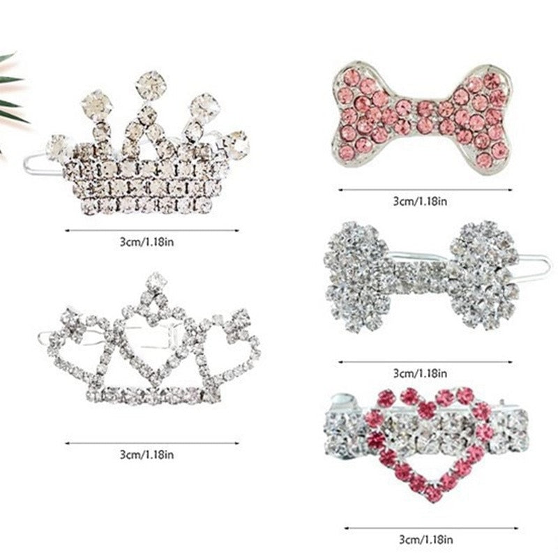 Anniepaw Crystal Rhinestone Dog Hair Clip AnniePaw Wear