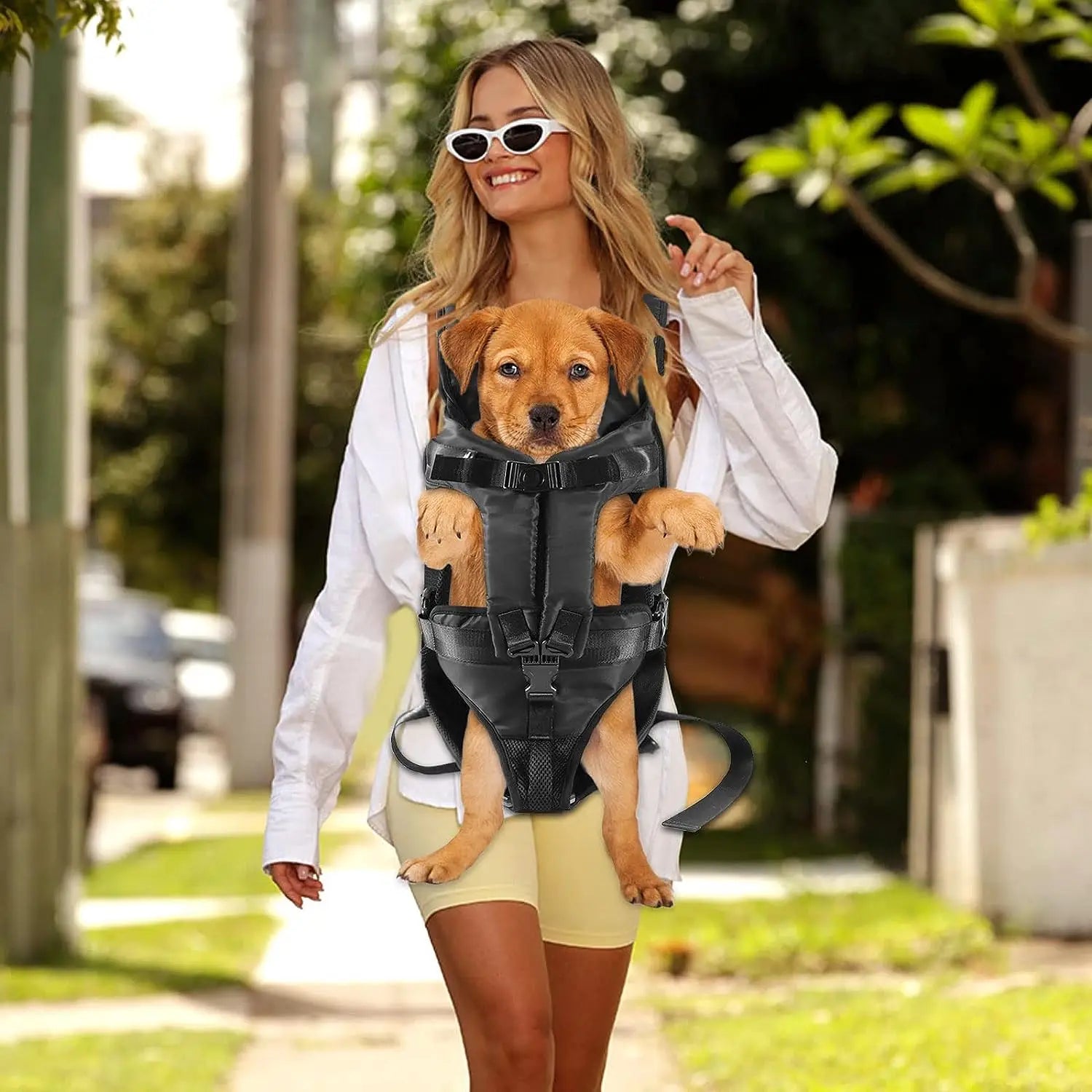 Anniepaw Portable Breathable Dog Bag Front Travel Adjustable Backpack Pet Carriers AnniePaw Wear