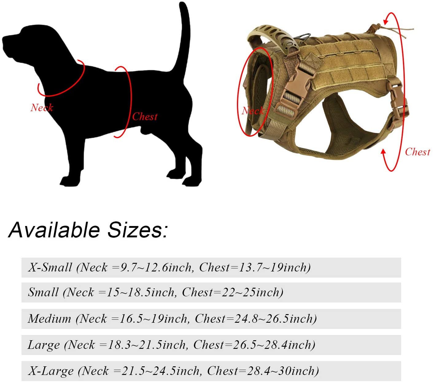 Anniepaw Dog Cloth Tactical Service Vest Harness Outdoor Training Handle Water-Resistant Comfortable Military Patrol K9 AnniePaw Wear