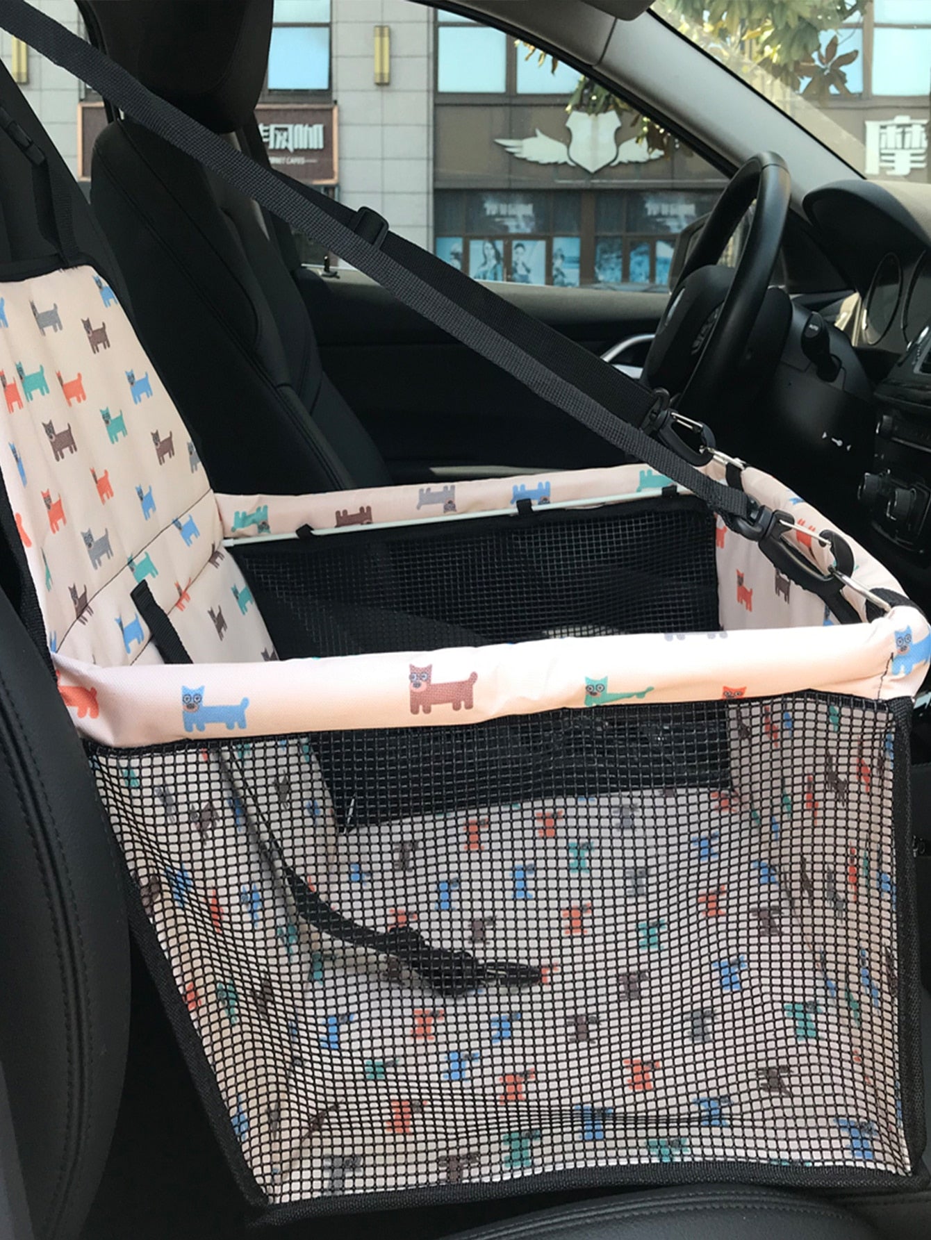 Anniepaw Folding Hammock Dog Car Seat Cover Pet Carrier Front Seat Protection AnniePaw Wear