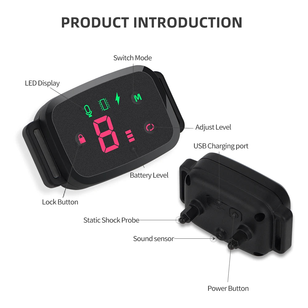 Smart Anti-Barking Dog Collar - Rechargeable Waterproof with Display AnniePaw Wear