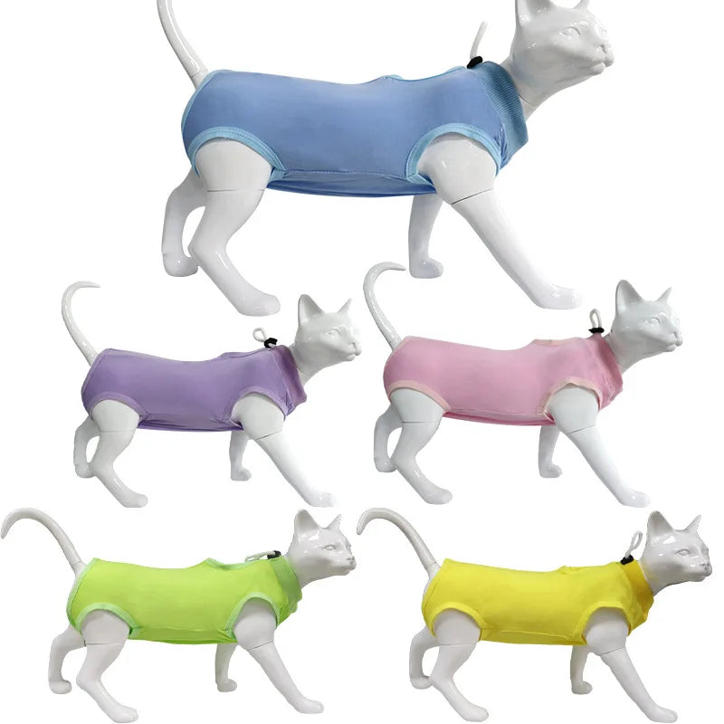 AnniePaw Cat Weaning Suit Anti-Licking Soft Recovery Jumpsuit AnniePaw Wear
