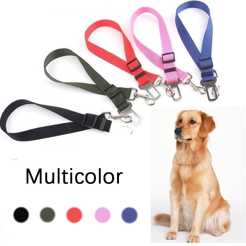 AnniePaw Adjustable Pet Dog Car Seat Belt Vehicle Dog Harness Car Dog Safety Leash for Small Medium Dogs Travel Clip AnniePaw Wear