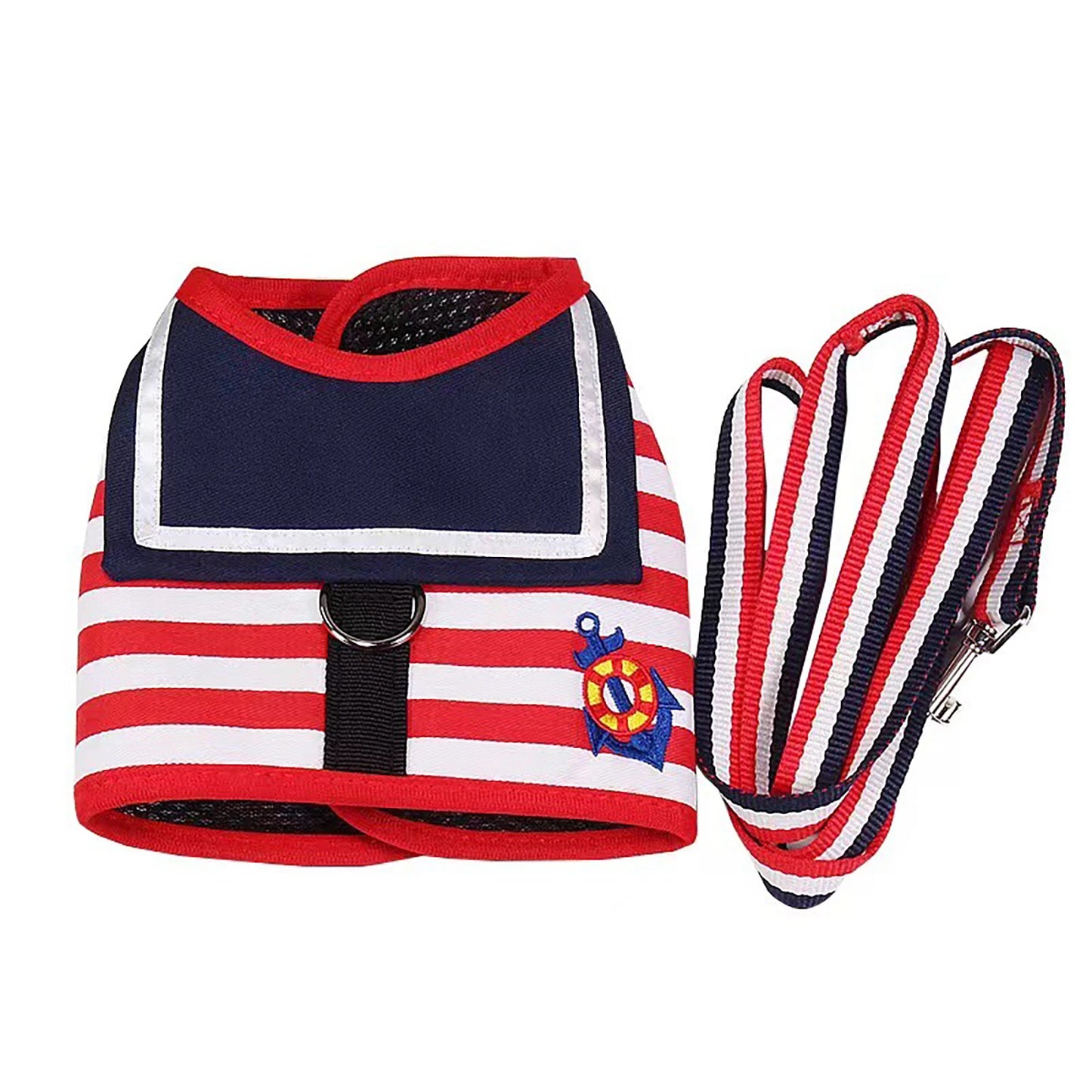 Anniepaw Navy Style Leash Set Soft Breathable for Small Dogs AnniePaw Wear