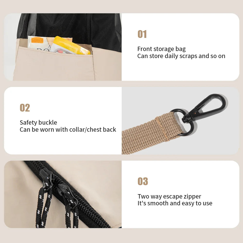 Anniepaw Lightweight Canvas Cat Backpack Breathable Outdoor Travel AnniePaw Wear