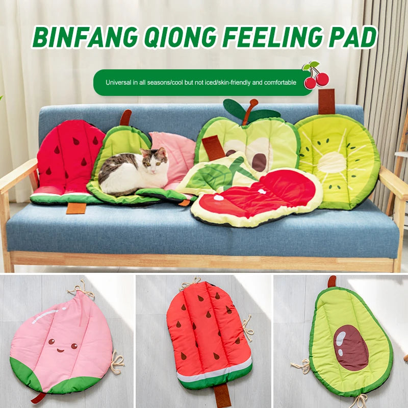 Dog Mat Cooling Summer Pad Mat Dogs Cat Blanket Sofa Breathable Cold Pet Dog Bed Summer Washable Small Medium Large Dogs Ice Pad AnniePaw Wear