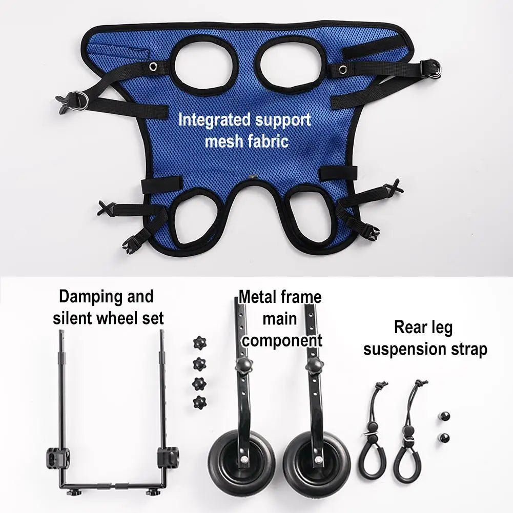 Adjustable Pet Wheelchair - Hind Leg Mobility Aid for Dogs AnniePaw Wear
