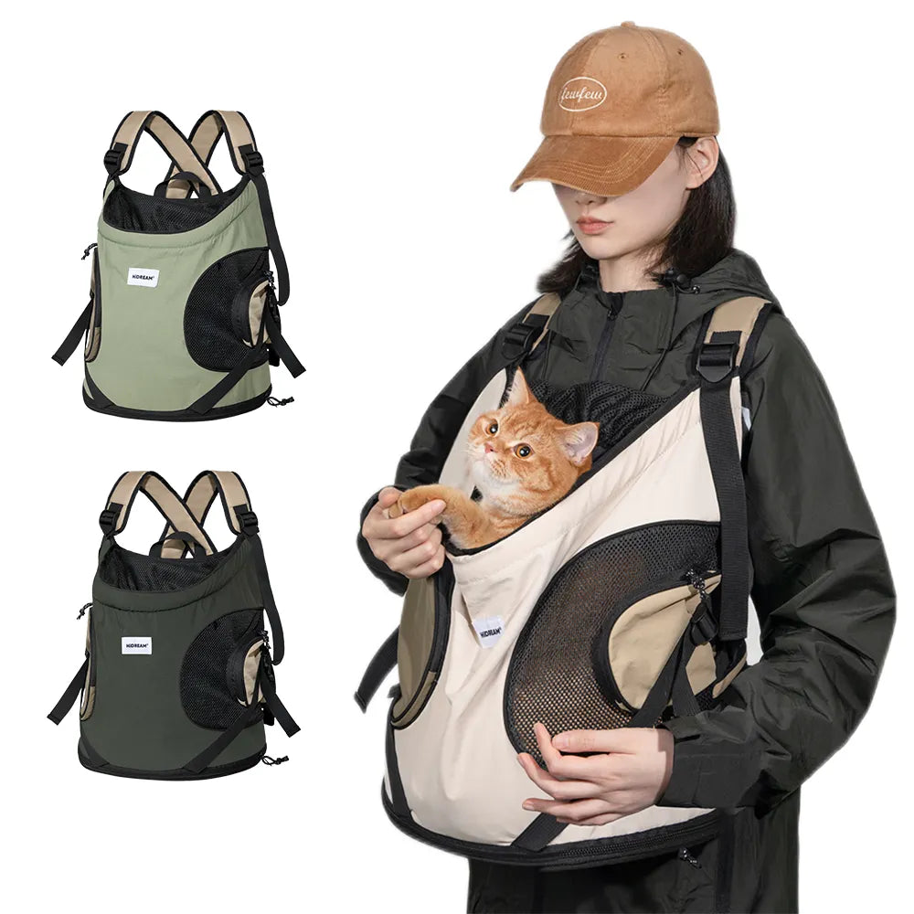 Anniepaw Breathable Canvas Carrier Backpack Dog Cat Chest Sling AnniePaw Wear