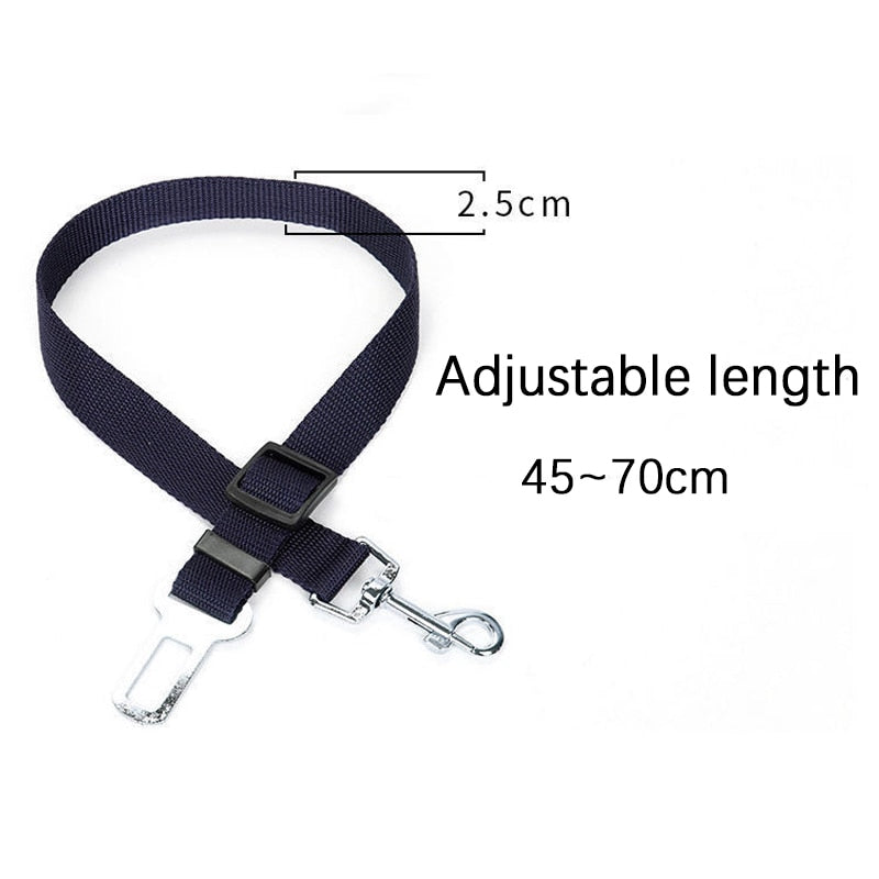 AnniePaw Adjustable Pet Dog Car Seat Belt Vehicle Dog Harness Car Dog Safety Leash for Small Medium Dogs Travel Clip AnniePaw Wear