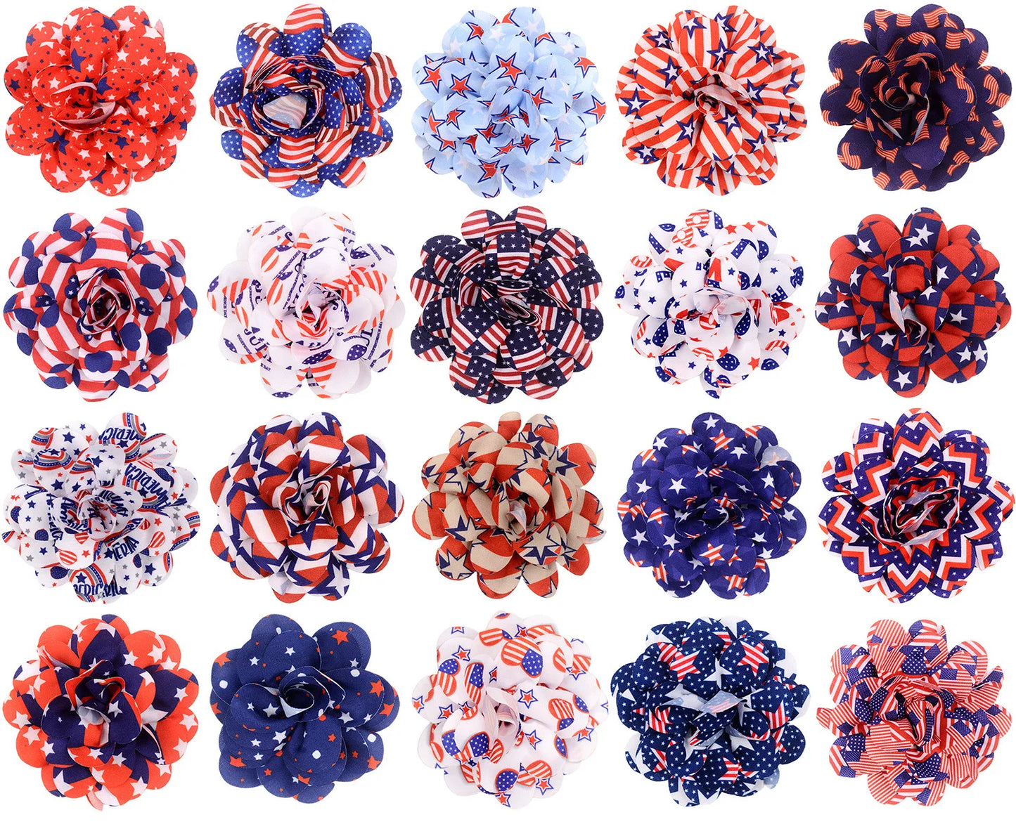 50PCS Removable Dog Bowtie For 4th July Dog Bows Dogs Pets Collar Accessories Small Dog Cat Bow Tie For American Independence Day AnniePaw Wear
