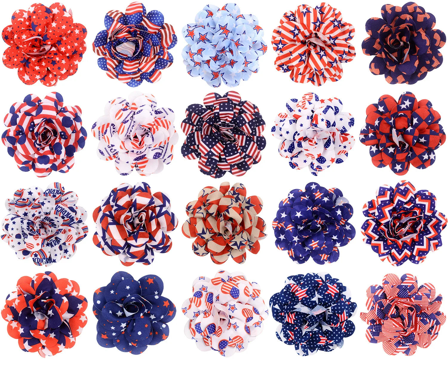 50PCS Removable Dog Bowtie For 4th July Dog Bows Dogs Pets Collar Accessories Small Dog Cat Bow Tie For American Independence Day AnniePaw Wear