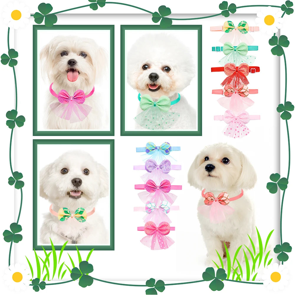 AnniePaw 50/100pcs Lace Dog Cat Bowties Fashion Grooming Accessories AnniePaw Wear