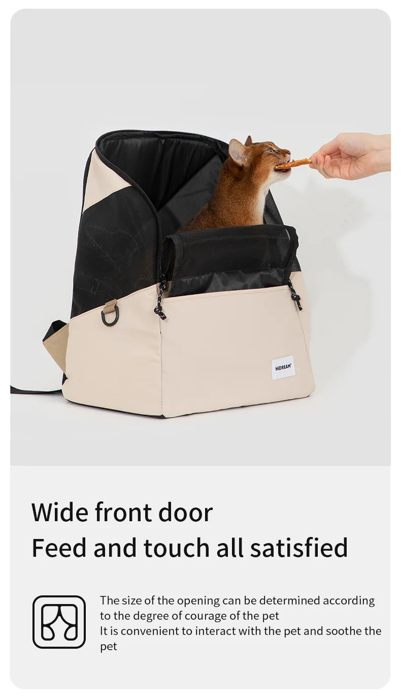Anniepaw Lightweight Canvas Cat Backpack Breathable Outdoor Travel AnniePaw Wear