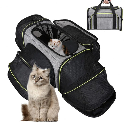 Anniepaw Pet Travel Bag Adjustable Breathable Foldable for Small Medium Cats Dogs AnniePaw Wear