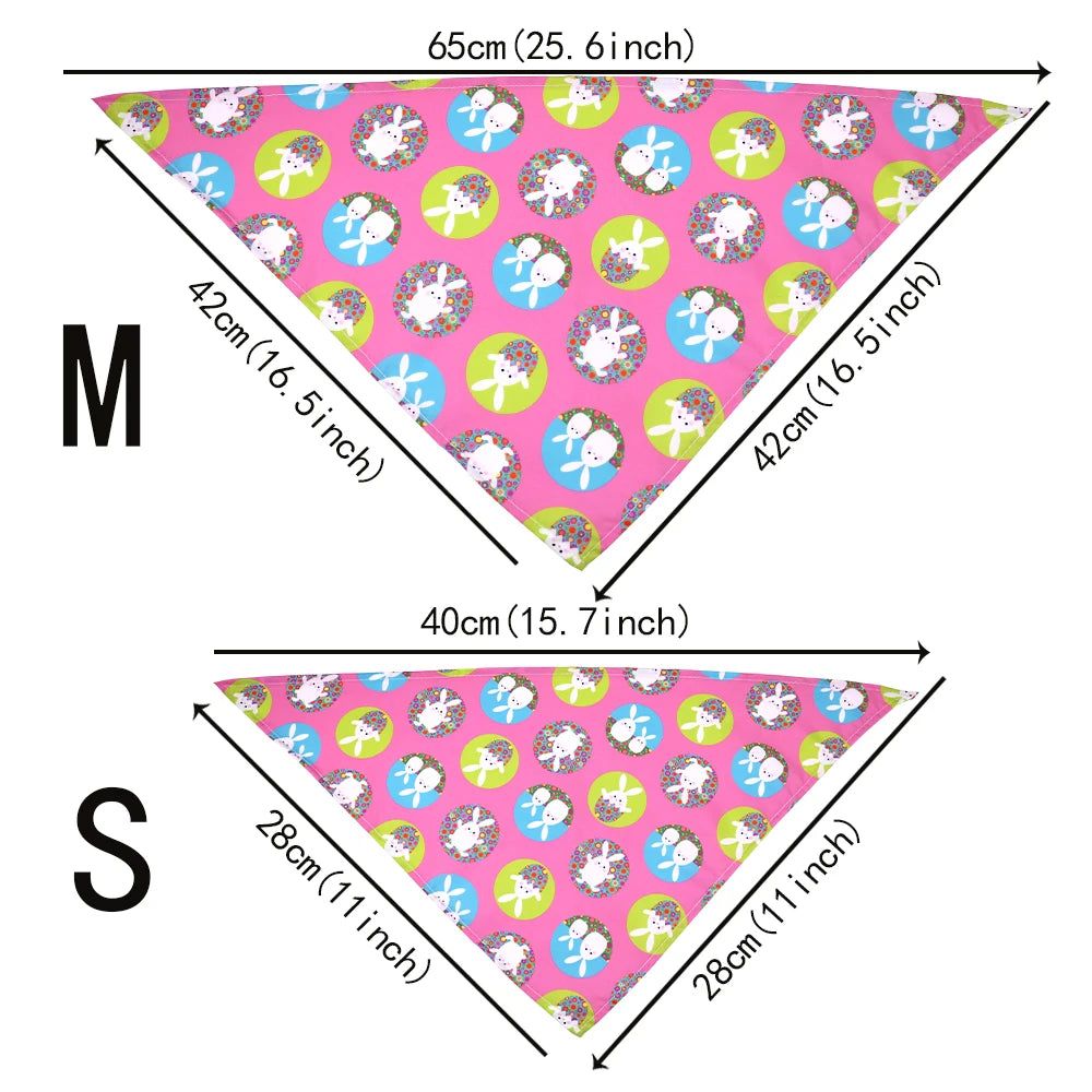 AnniePaw 30pcs Easter Rabbit Dog Bandanas Scarf for Small Dogs Pet Grooming Accessories AnniePaw Wear