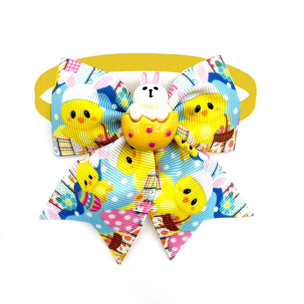 Easter Small Dog Bow Ties 30/50 pcs Eggs Rabbit Neck Tie Grooming Supplies Anniepaw AnniePaw Wear