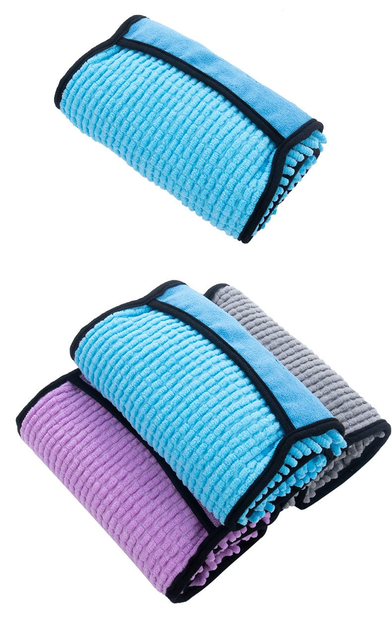 Anniepaw Dog Towel Quick Dry Towel Bath Robe Soft Fiber Absorbent  Cleaning Washcloth Dog Accessories AnniePaw Wear