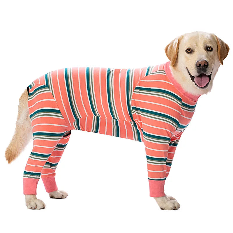 AnniePaw Large Dog Pajamas Jumpsuit Full Coverage Recovery Anti-Shedding Elastic AnniePaw Wear