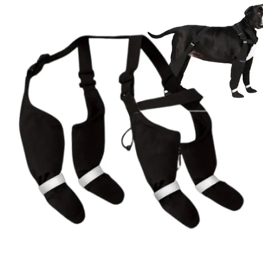 Reflective Dog Suspender Boots - Non-Slip Adjustable Walking Shoes AnniePaw Wear