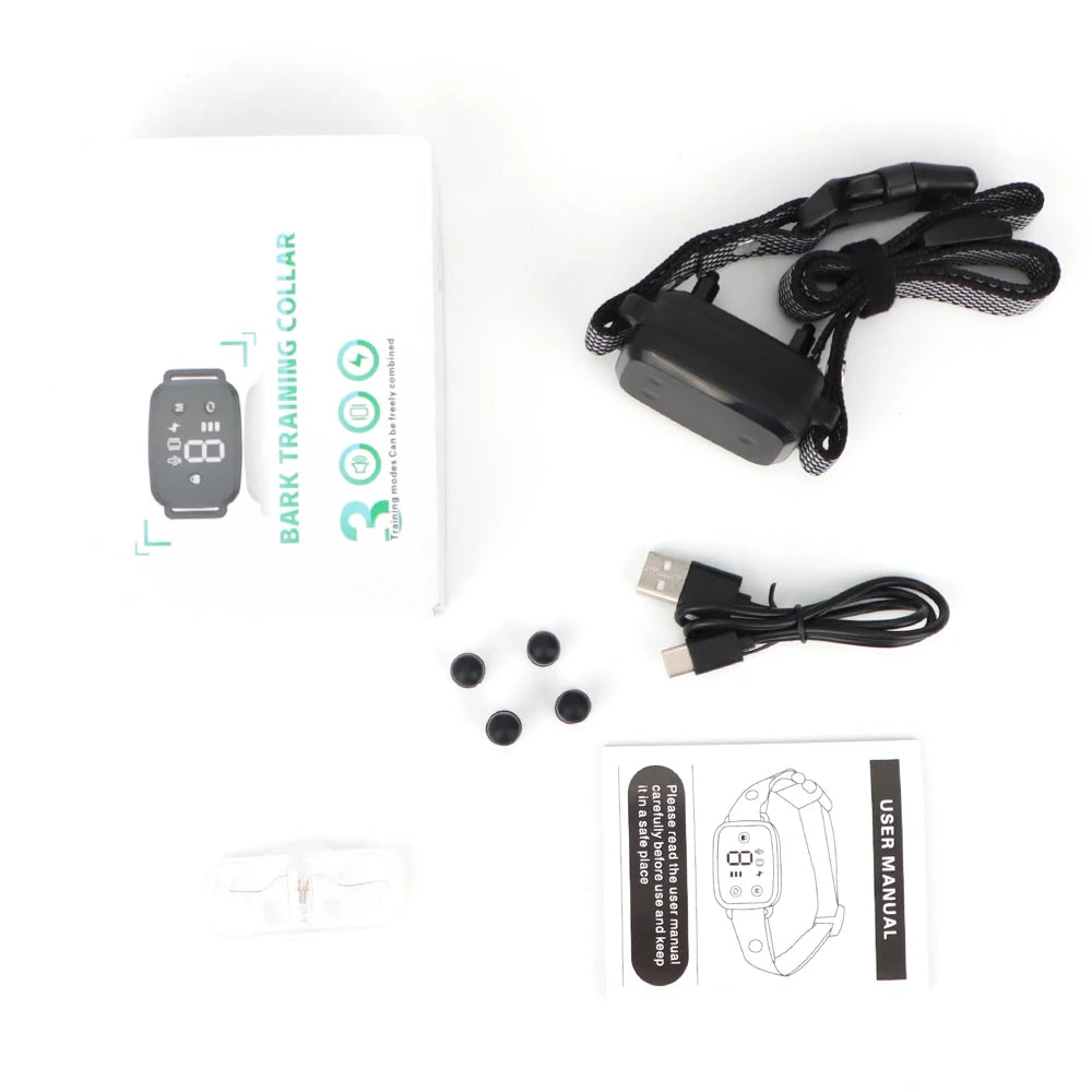 Smart Anti-Barking Dog Collar - Rechargeable Waterproof with Display AnniePaw Wear