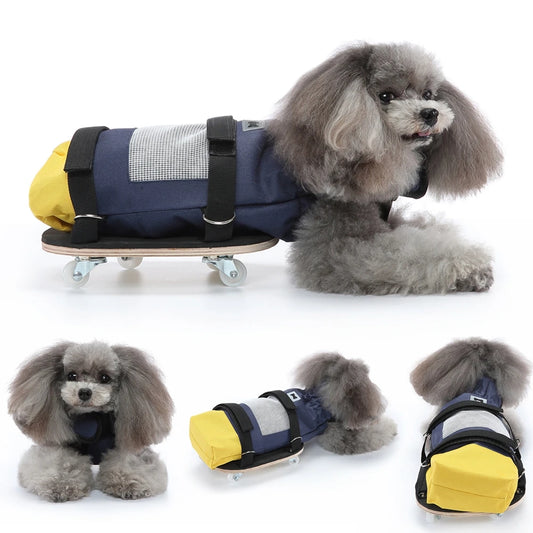 AnniePaw Dog Drag Bag for Paralyzed Pets Wheelchair Alternative Protects Chest