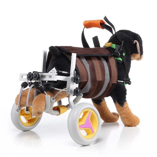 AnniePaw Upgraded Pet Wheelchair for Handicapped Dogs Walking Aid