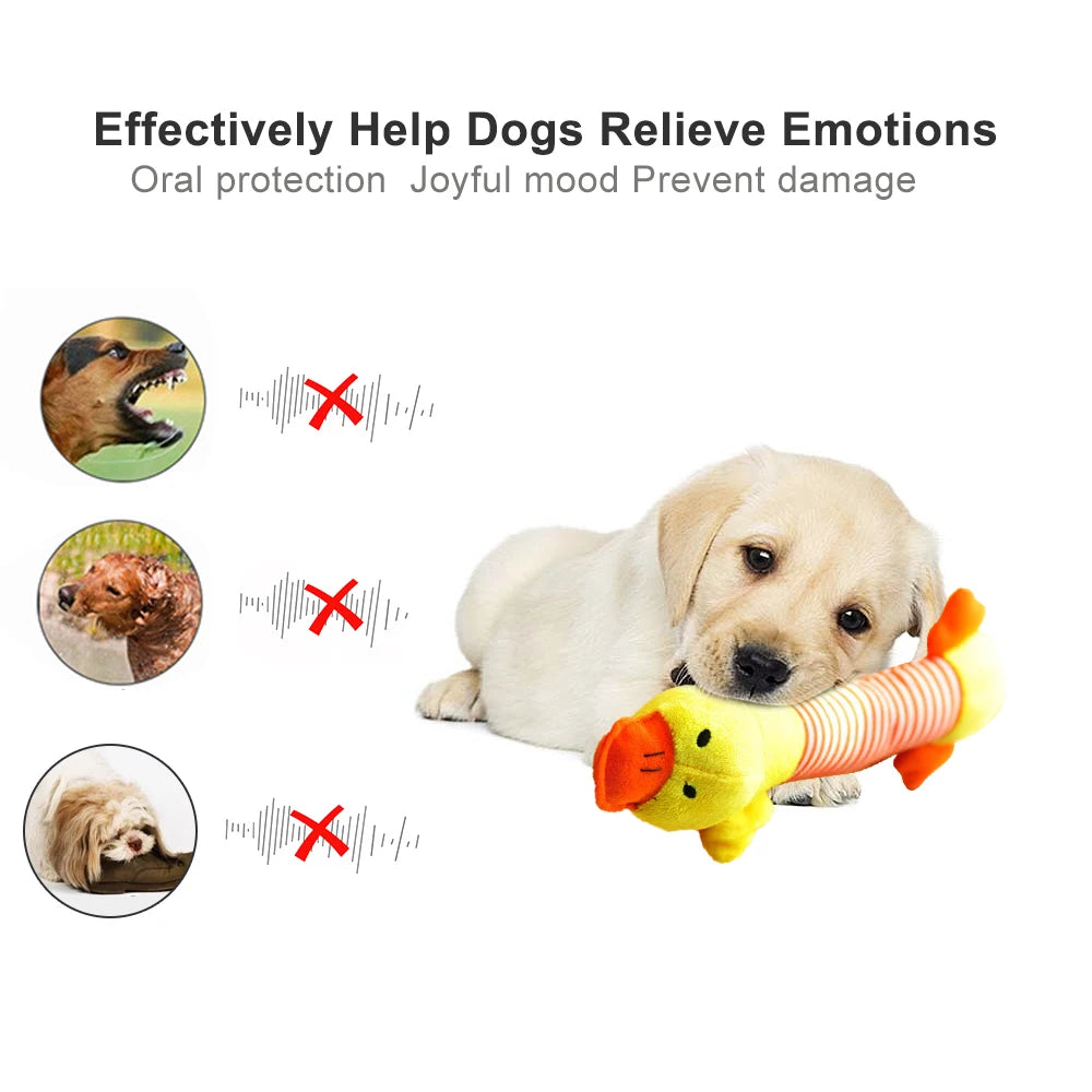 Anniepaw Squeak Plush Dog Toy Durable Chew Molar Sound for All Puppies AnniePaw Wear