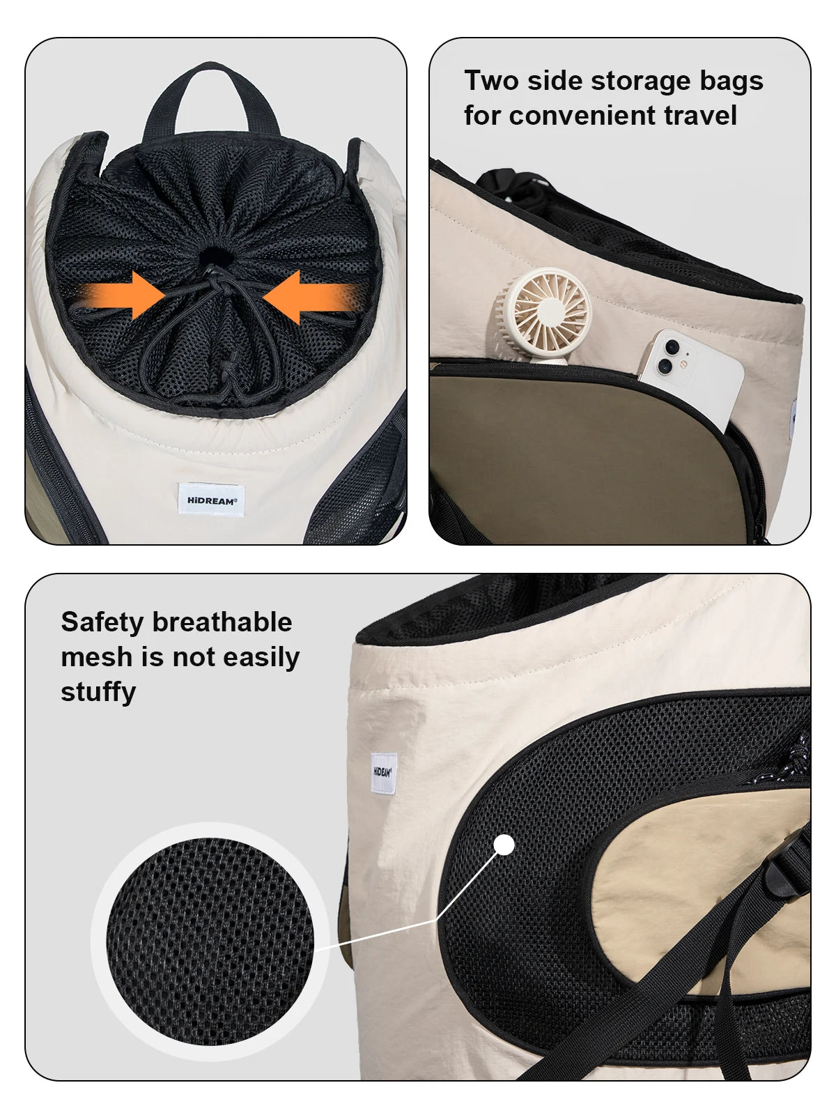 Anniepaw Breathable Canvas Carrier Backpack Dog Cat Chest Sling AnniePaw Wear