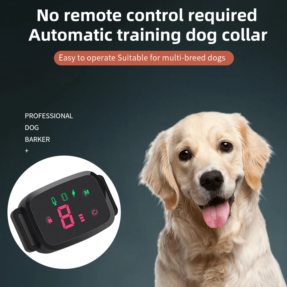 Smart Anti-Barking Dog Collar - Rechargeable Waterproof with Display AnniePaw Wear