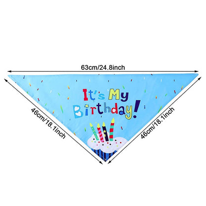 Anniepaw Birthday Party Banner Pull Flag Hat Dog Paw Balloon Saliva Towel Bow Tie Props Pet Accessories