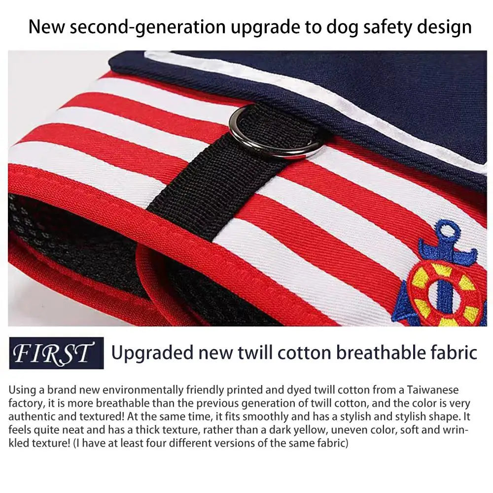 Anniepaw Navy Style Leash Set Soft Breathable for Small Dogs AnniePaw Wear