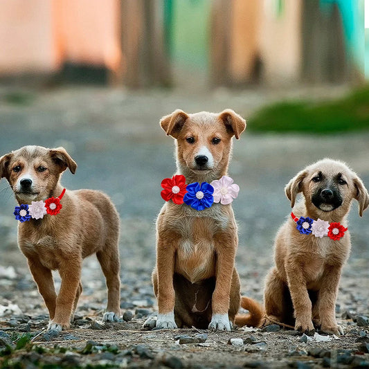 30pcs Pet Supplies American Independence Day Pet Dog Bow Ties Collar 4th July Dog Accessories Small Dogs Cats Bowties Neckties AnniePaw Wear