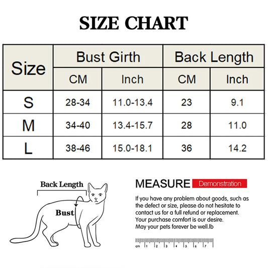 AnniePaw Cat Weaning Suit Anti-Licking Soft Recovery Jumpsuit AnniePaw Wear